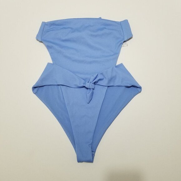 Onia Scarlett One Piece‎ Swimsuit Strapless Blue Size XS - Picture 4 of 15